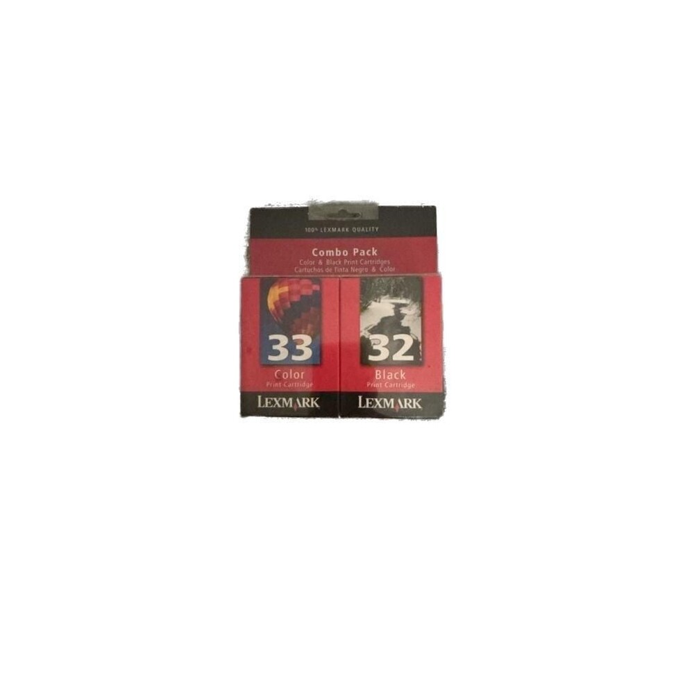 Lexmark 32 Black & 33 Color Print Cartridge Combo Pack